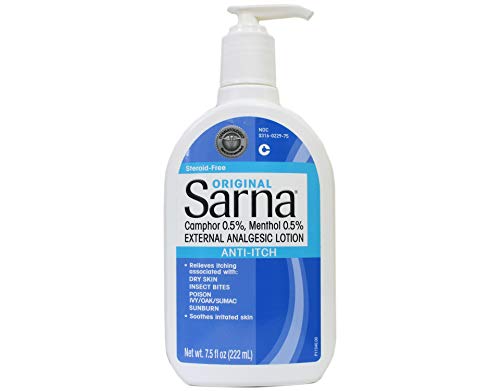Sarna Original Anti-Itch Lotion 7.5 oz (12 Pack) - Fast Relief for Dry, Itchy Skin - Perfect for Eczema, Poison Ivy, Bug Bites & Sunburn