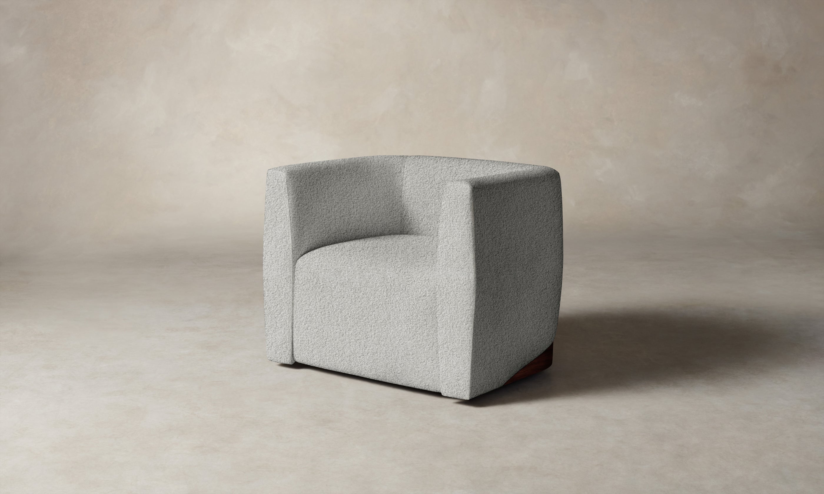 Henri Swivel Chair - Modern Wool Bouclé Upholstered Accent Chair for Living Room, Bedroom, or Office - Comfortable 360-Degree Rotating Lounge Chair with Soft Fabric and Stylish Design