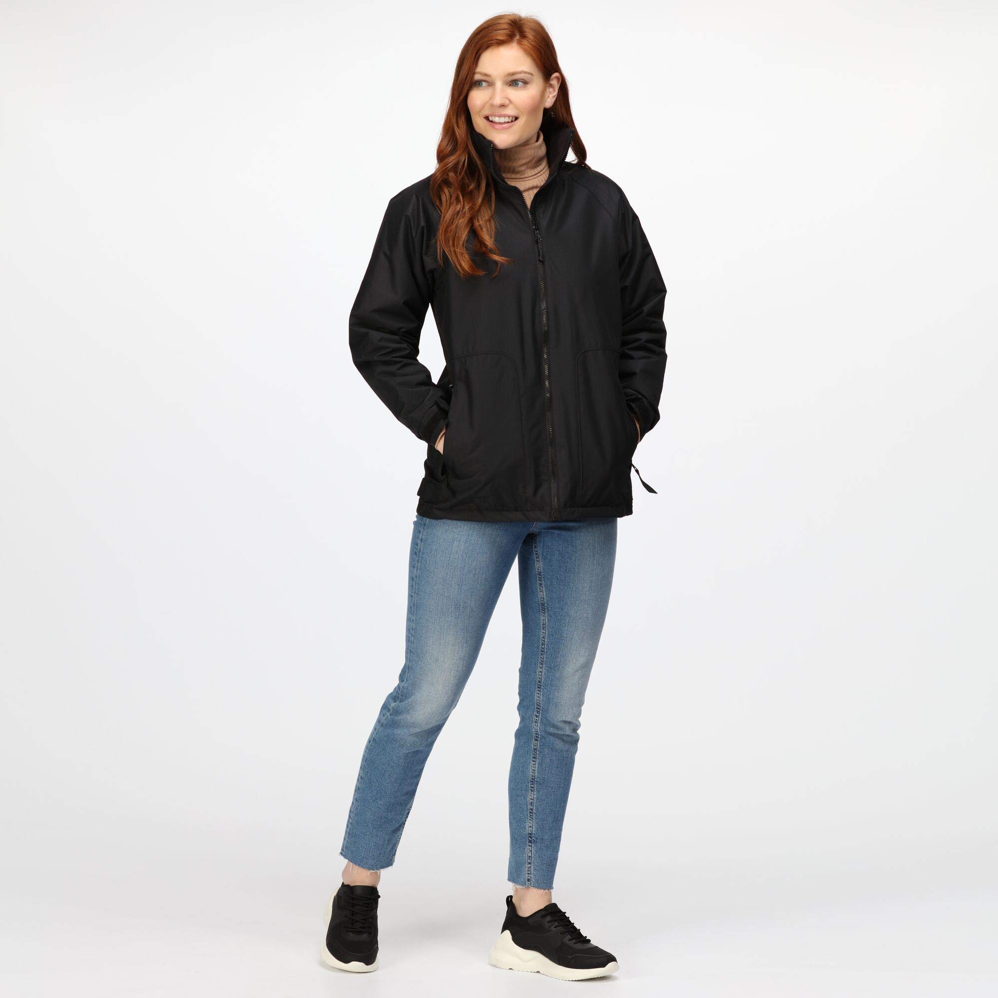 Women's Waterproof Windproof Fleece Lined Jacket - Winter Warm Outdoor Coat for Hiking, Skiing & Daily Wear