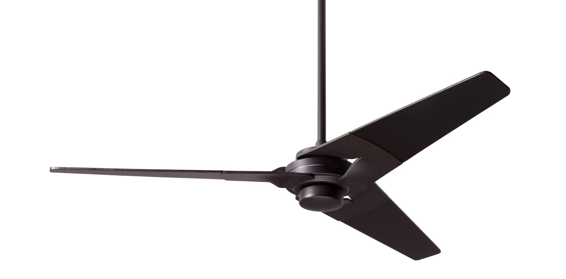 Torsion 52-Inch Dark Bronze Ceiling Fan with Black Blades & Remote Control - Perfect for Living Rooms, Bedrooms, and Outdoor Spaces