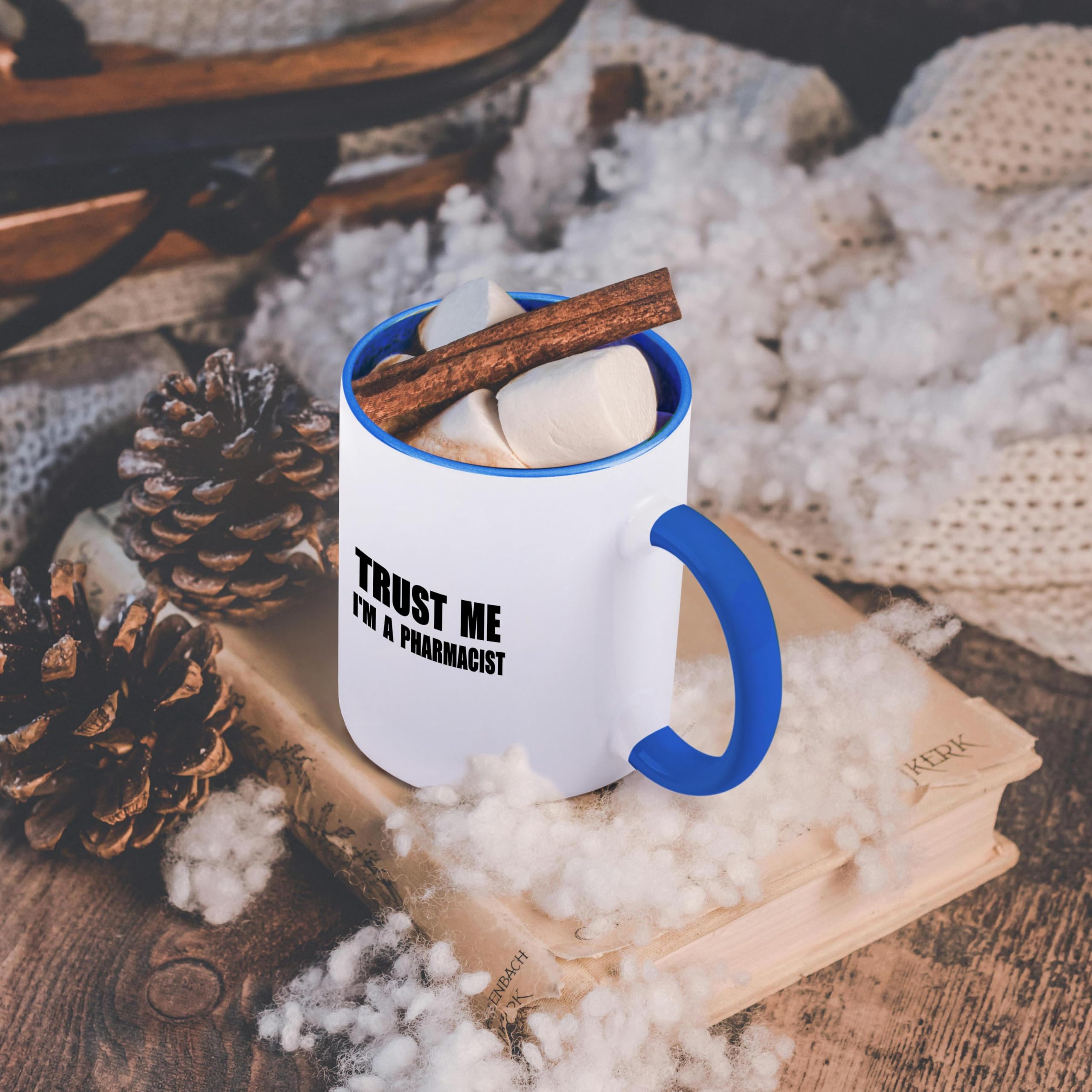 Funny Pharmacist Coffee Mug - 11oz Trust Me I'm a Pharmacist Gift - Humorous Pharmacy Work Text - Perfect for Nurses, Doctors & Healthcare Professionals - Great for Office, Home & Gifts