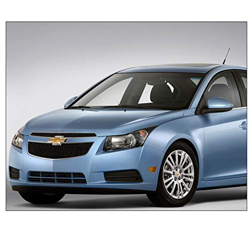Black Replacement Headlights Compatible with 2011-2015 Chevy Cruze & 2016 Cruze Limited - Durable LED Headlamps for Night Driving & Foggy Conditions