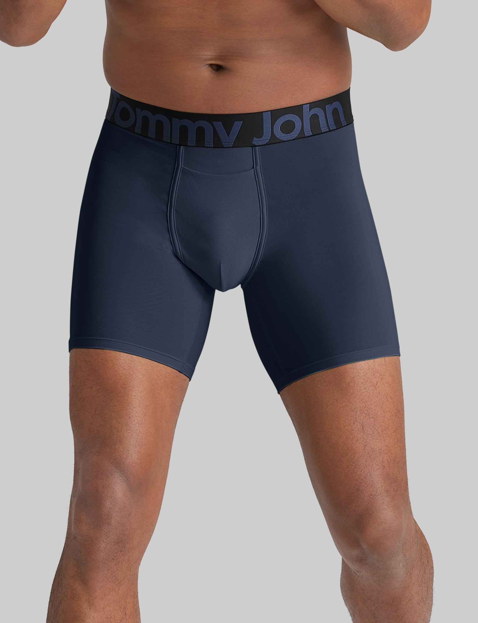 360 Sport Mid Length Boxer Briefs for Men - 6 Pack (3 Pairs) - Moisture Wicking & Breathable Underwear - Perfect for Gym, Running & Everyday Comfort