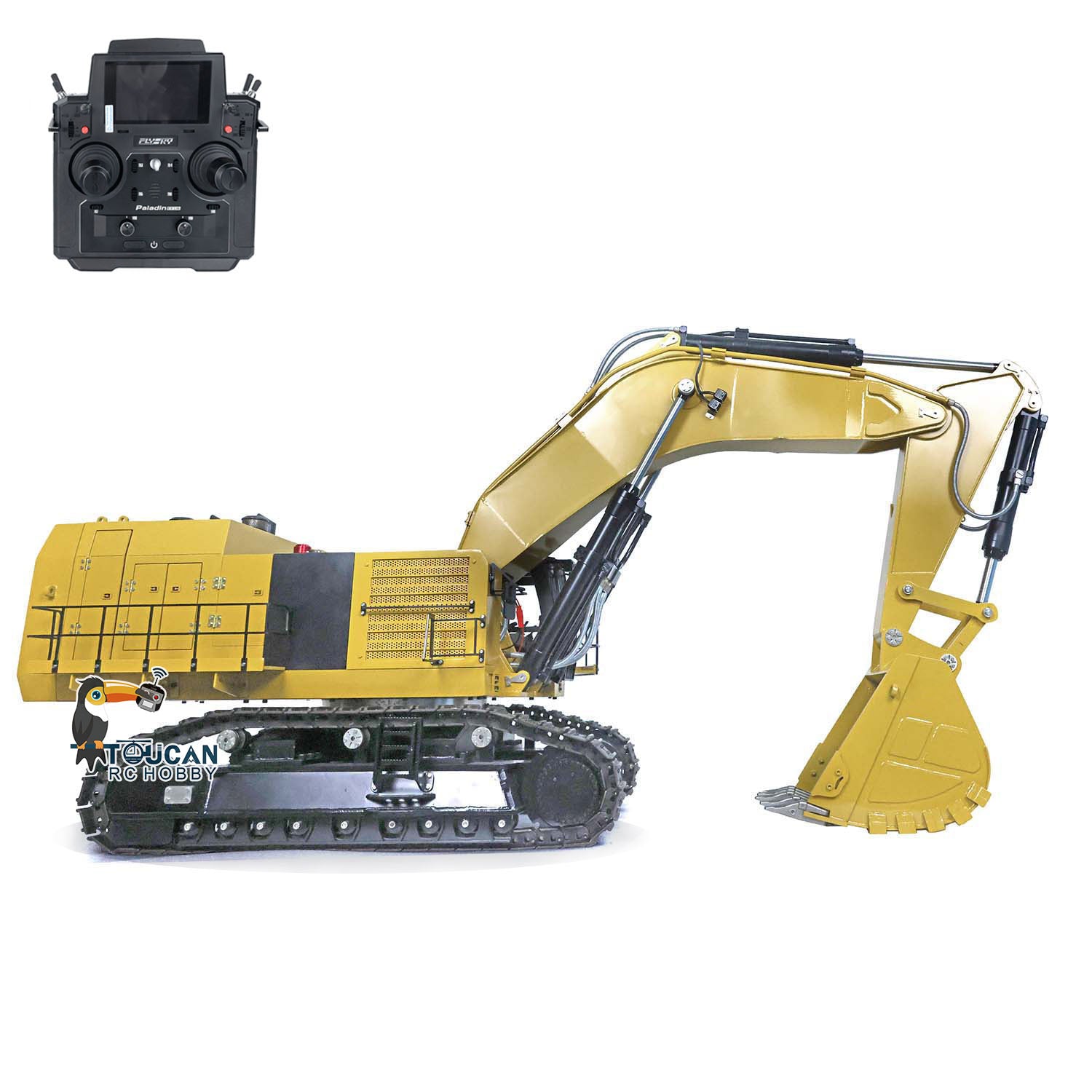 1/14 Scale Metal Hydraulic RC Excavator Toy - 6015B Remote Control Construction Vehicle with Heavy Duty Digger & PL18 EVLite ESC | Pre-Order Now for Kids and Adults | Perfect for Construction Play, Backyard Digging, and RC Hobby Enthusiasts