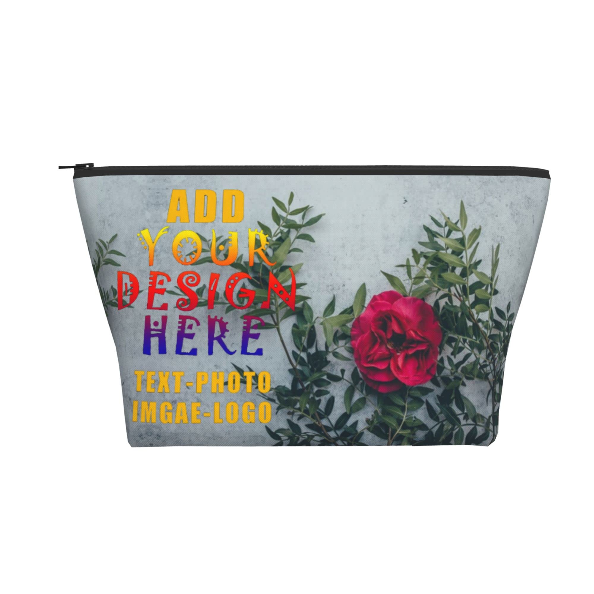 Personalized Makeup Bag with Name - Custom Cosmetic Bag for Women & Girls - Christmas Gift Idea - Travel, Gym & Daily Organizer
