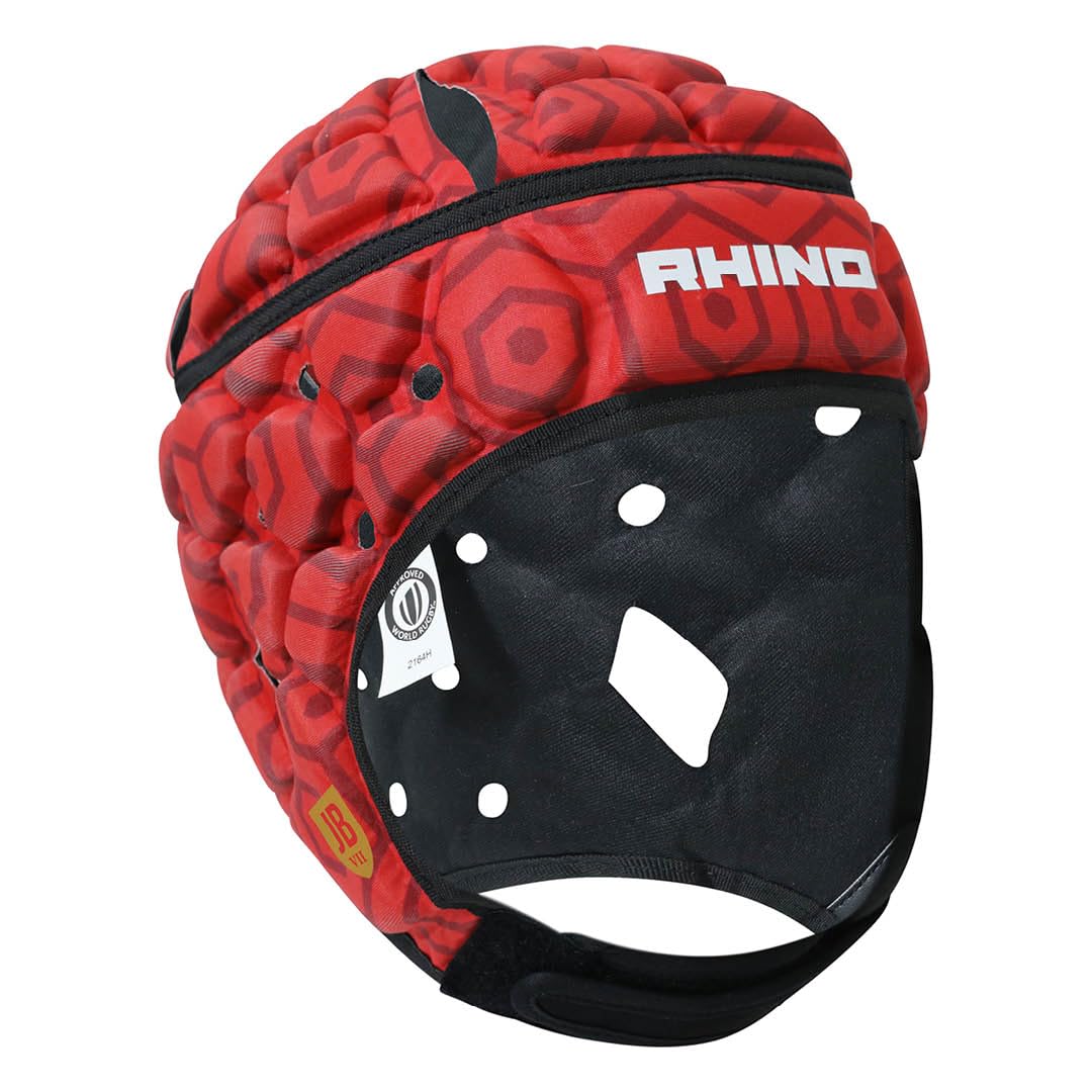 Rhino JB VII Headguard - Red - Boxing & MMA Protective Gear for Training & Sparring