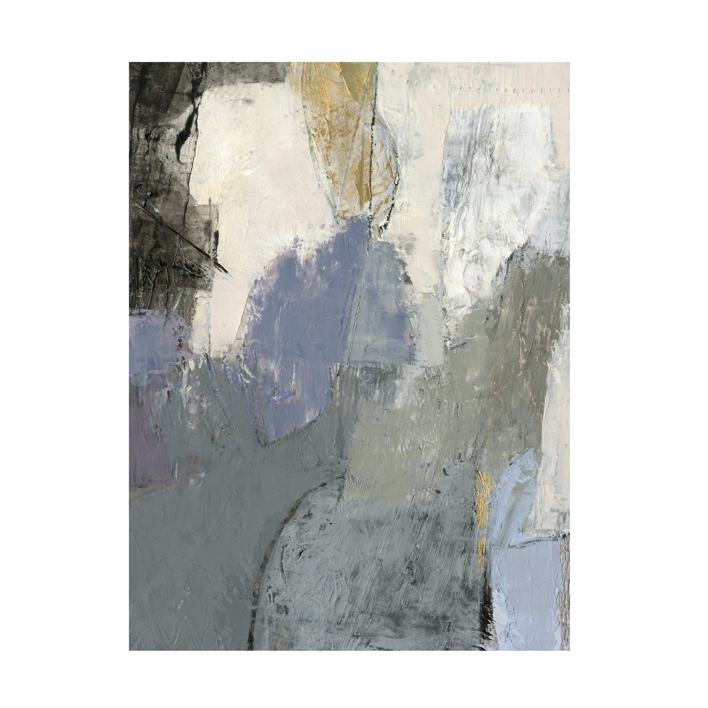 Sue Jachimiec 'A Go Go V' Canvas Wall Art Print - 24x32 Inches - Modern Abstract Painting for Living Room, Bedroom & Office Decor
