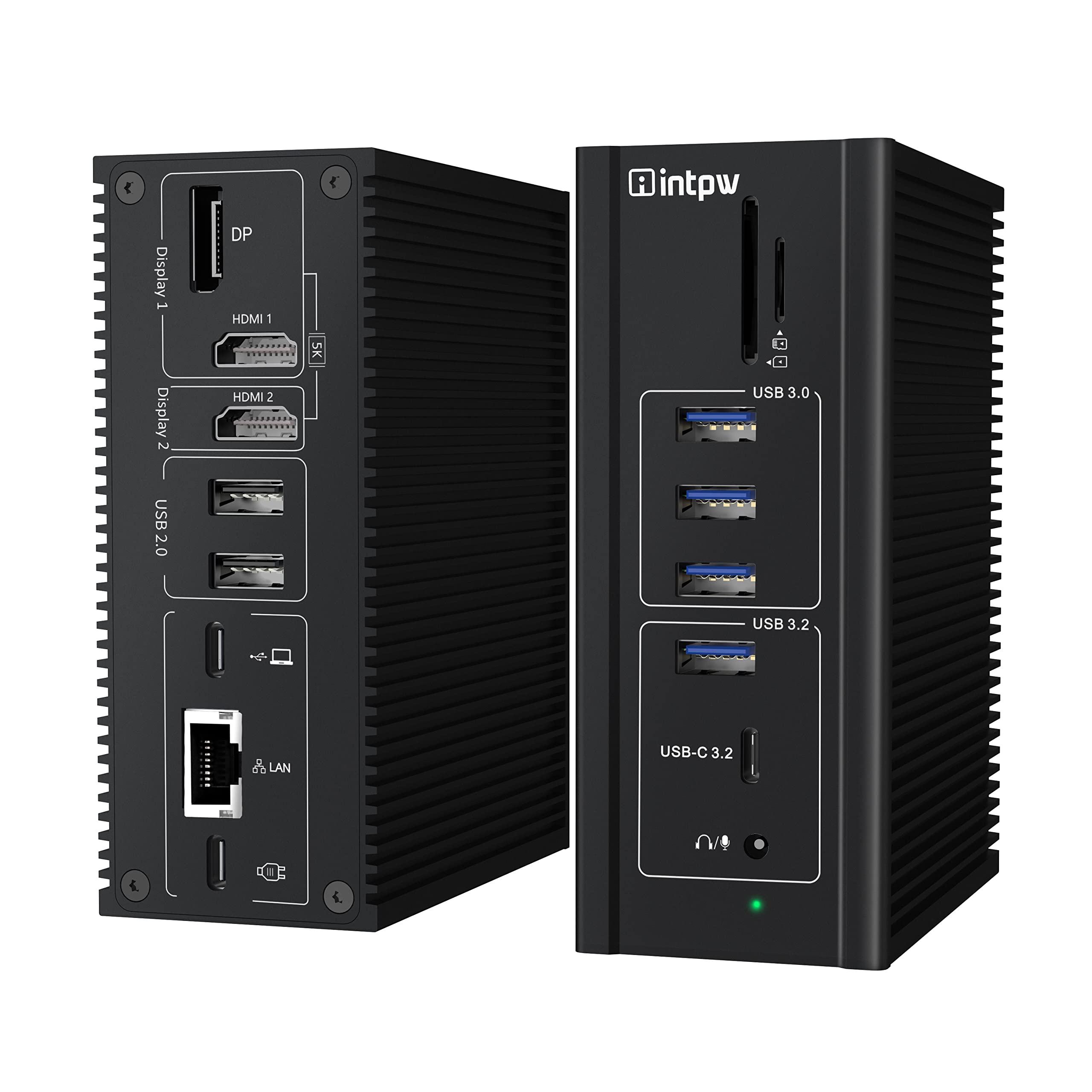 DisplayLink 16-in-1 Universal Laptop Docking Station - 5K Single or Dual 4K@60Hz for M1/M2 MacBook & Windows - 10Gbps USB-C Hub with HDMI, DisplayPort, 100W PD, 7 USB Ports, Ethernet, SD/TF Card Reader, Audio - Perfect for Home Office, Gaming & Multi-Monitor Setup