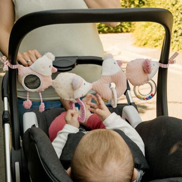 Fehn Fairy Friends Activity Play Stroller Chain - Interactive Baby Toy for Strollers & Car Seats | Perfect for Infants & Toddlers | Entertain & Develop Motor Skills On-The-Go