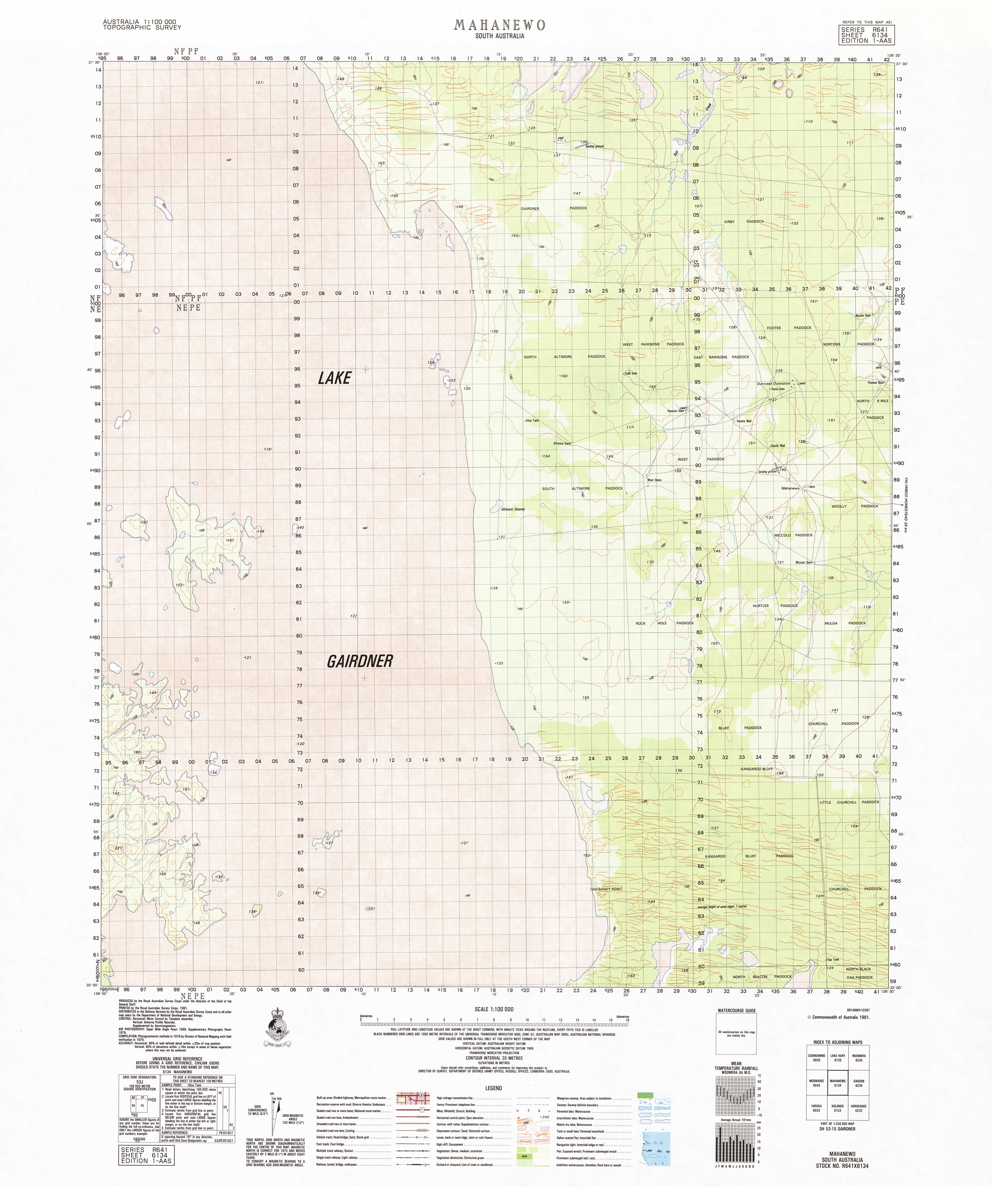 6134 Mahanewo 1:100,000 Scale Topographic Map - Hiking, Camping & Outdoor Navigation for Adventurers
