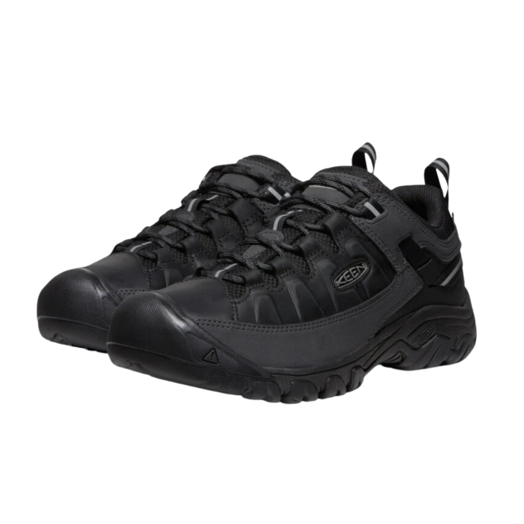 Men's KEEN Targhee III Waterproof Hiking Boots - Triple Black (Regular Width) - Durable & Comfortable for Outdoor Adventures, Trail Hiking & Camping