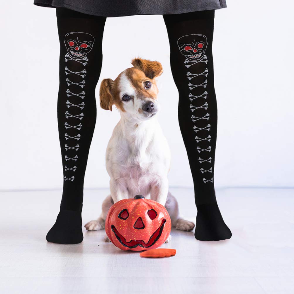 BESTOYARD 2 Pairs Black Spider Web Thigh High Socks - Halloween Cosplay Stockings for Women, Gothic Over The Knee Socks for Dress Up, Masquerade & Party Costume Accessories