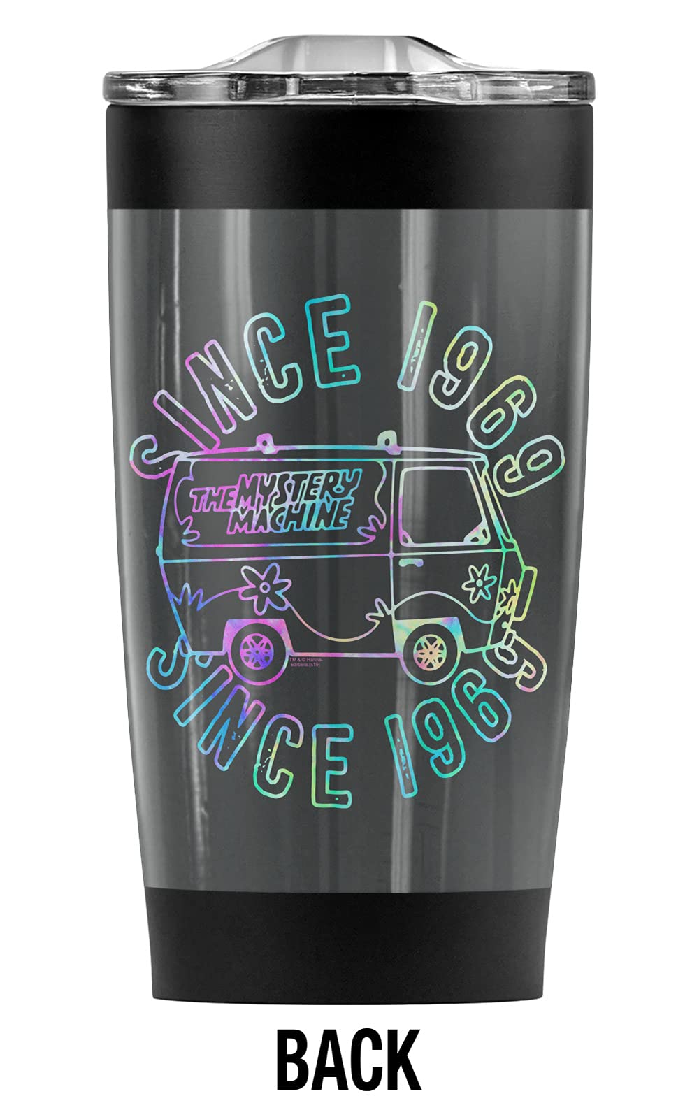 Scooby-Doo Groovin 20 oz Stainless Steel Tumbler - Vacuum Insulated Double Wall Travel Mug with Leakproof Sliding Lid - Perfect for Coffee, Tea & Cold Drinks On The Go