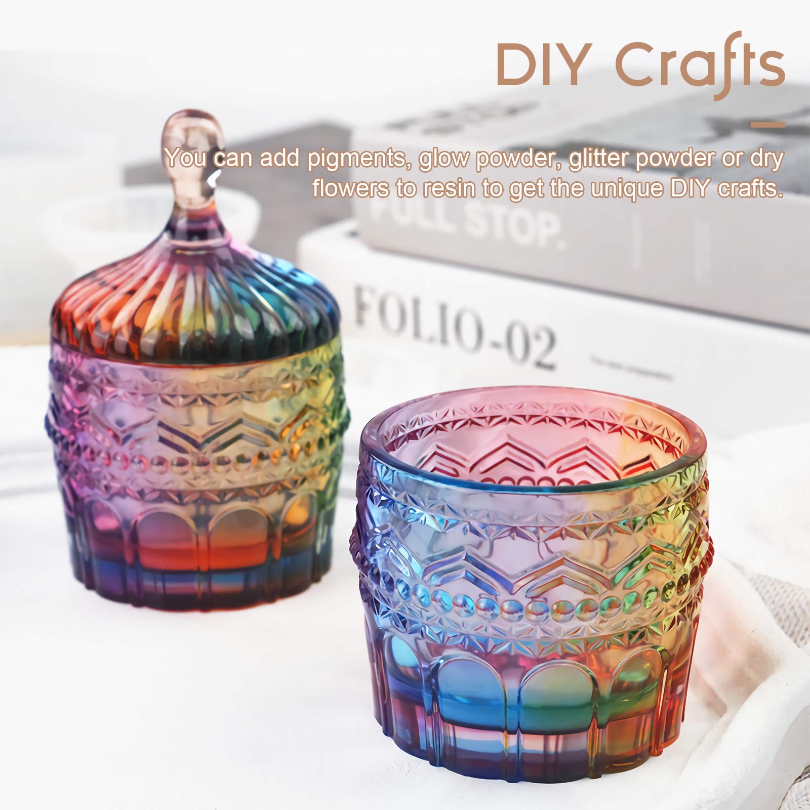 DIY Resin Jewelry Box Mold with Lid - Clear Epoxy Resin Mold for Jewelry Storage, Crafting, and Decoration - Perfect for Handmade Rings, Necklaces, and DIY Home Decor Projects