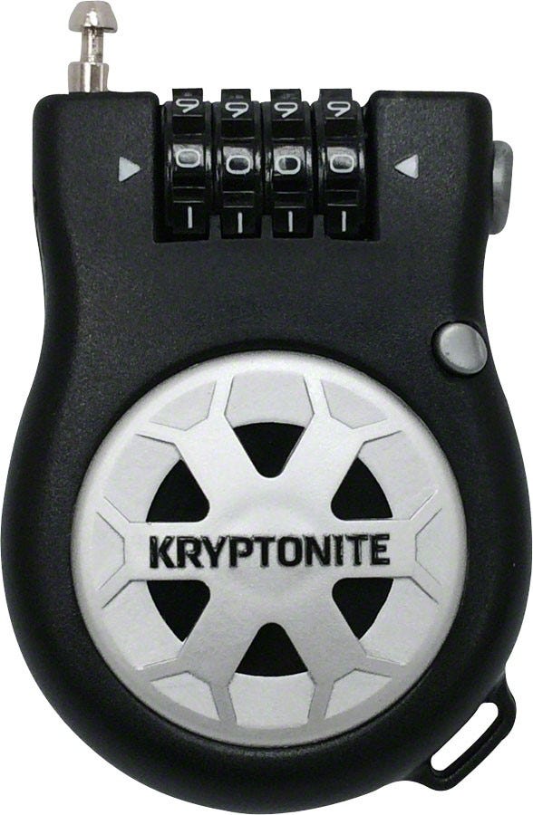 Kryptonite R2 Retractable Bike Lock - Heavy Duty Bicycle Cable Lock with Key for Security - Perfect for Commuting, Parking & Outdoor Cycling