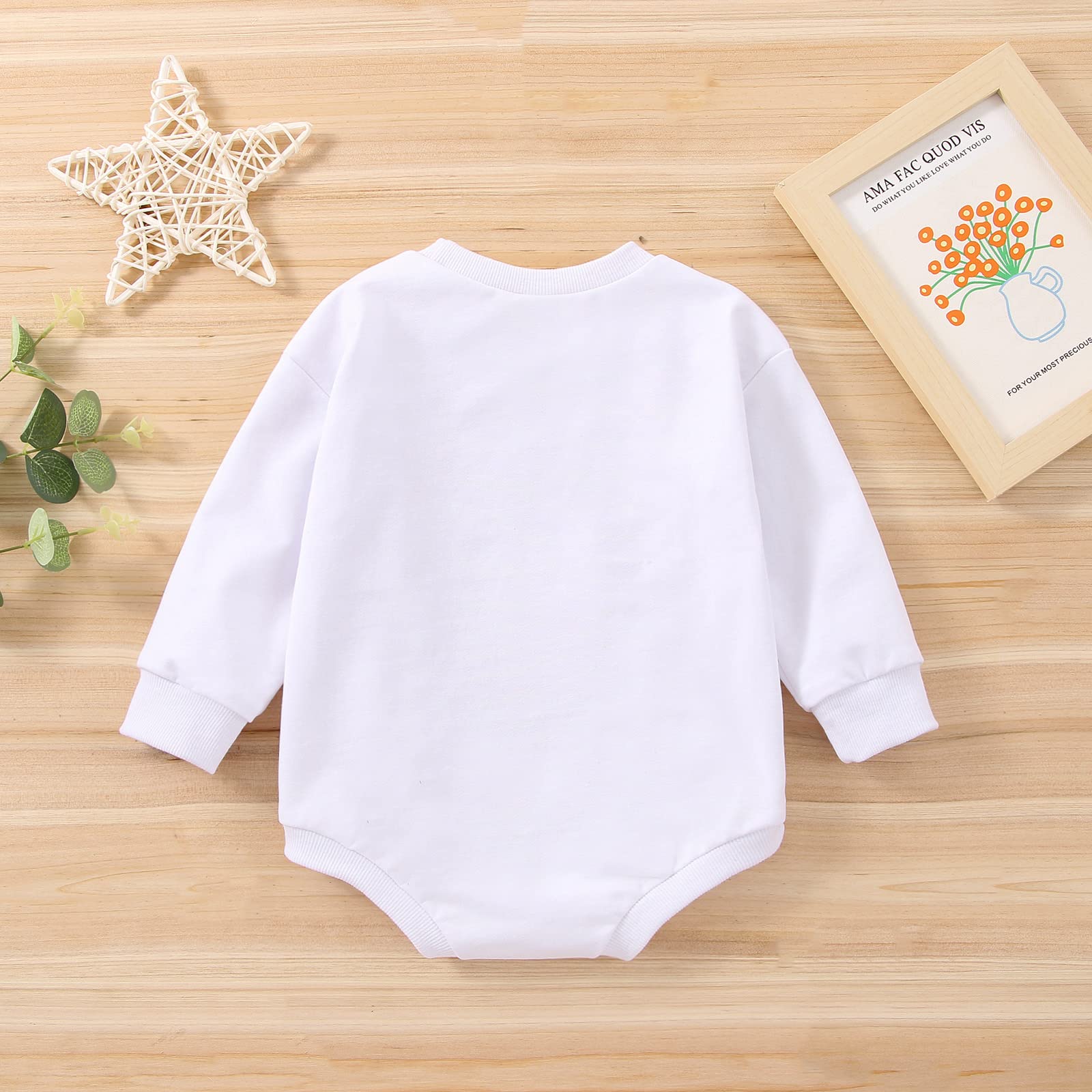 BOIBOKOKO Baby Valentine's Day Outfit - Cute Long Sleeve Waffle Knit Romper Jumpsuit for Boys & Girls | Perfect for Holiday Photos, Family Gatherings & Special Occasions