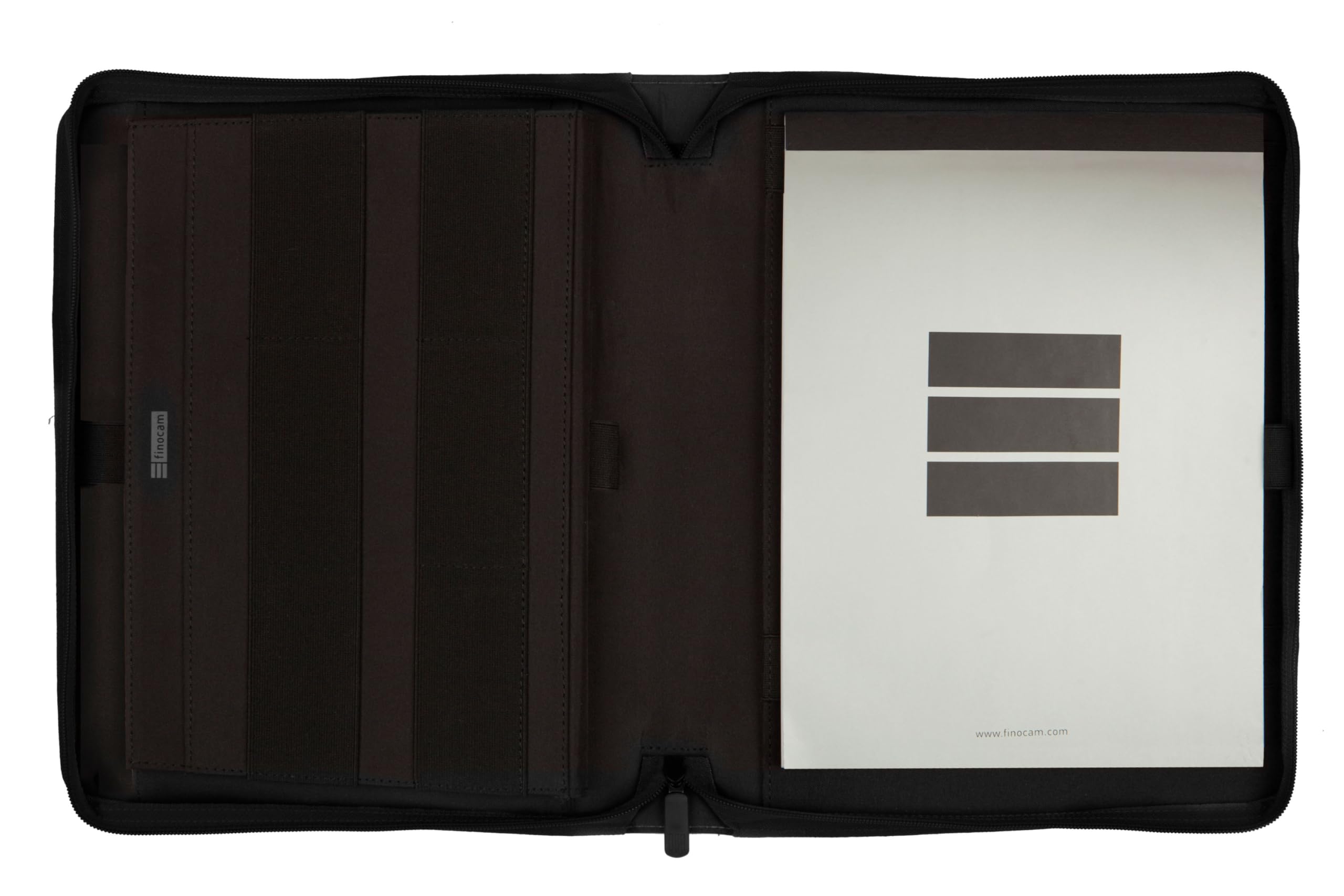 A4 Size Leather Wallet - 210 x 297mm Black Business Card Holder for Men & Women | Perfect for Office, Travel and Document Organization