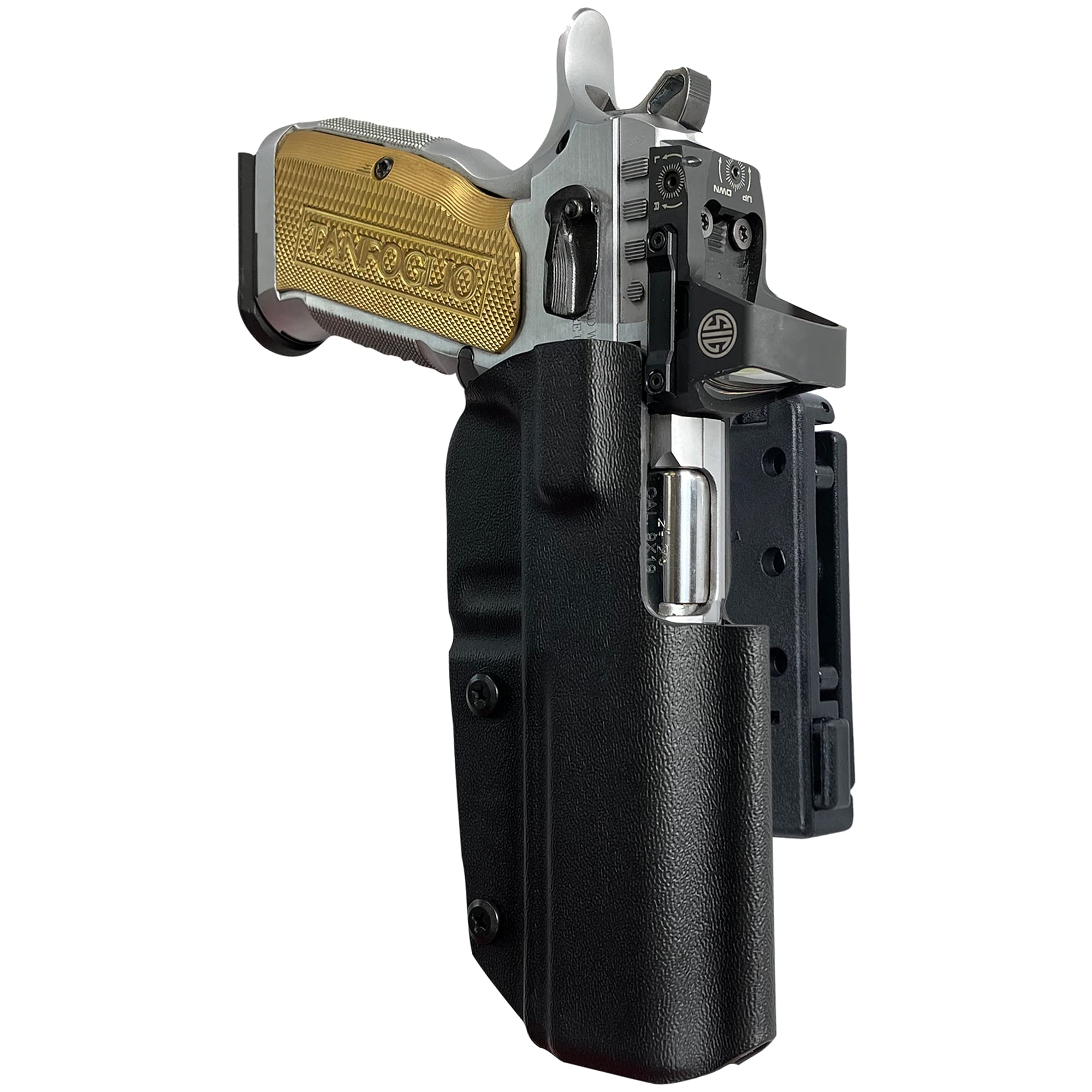 Black Scorpion Gear Pro IDPA Competition Holster for Tanfoglio Stock 3 - Tactical Shooting Sports & IPSC Matches