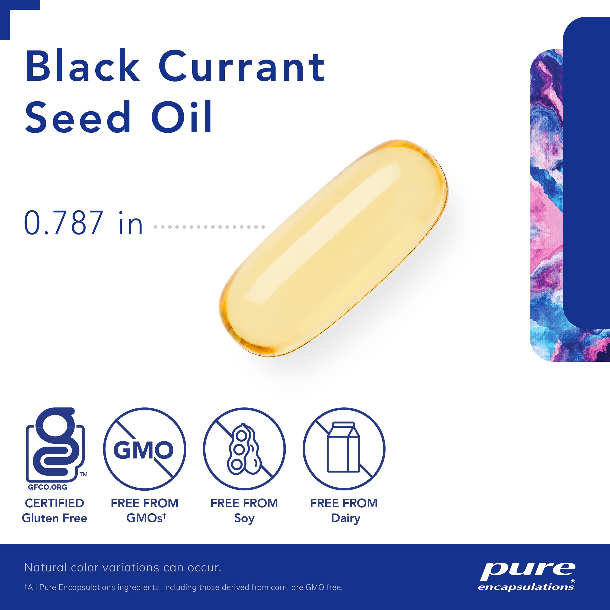 Pure Encapsulations Black Currant Seed Oil 250 Softgels - Hypoallergenic Dietary Supplement for Immune Support & Skin Health - Ideal for Daily Wellness Routine & Antioxidant Boost