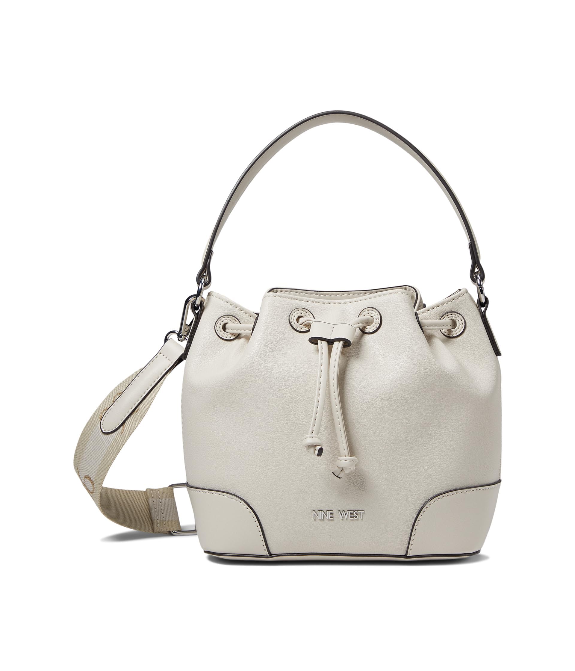 Nine West Ellis Mini Bucket Crossbody Bag for Women - Stylish Leather Shoulder Purse with Adjustable Strap, Perfect for Work, Travel & Everyday Use