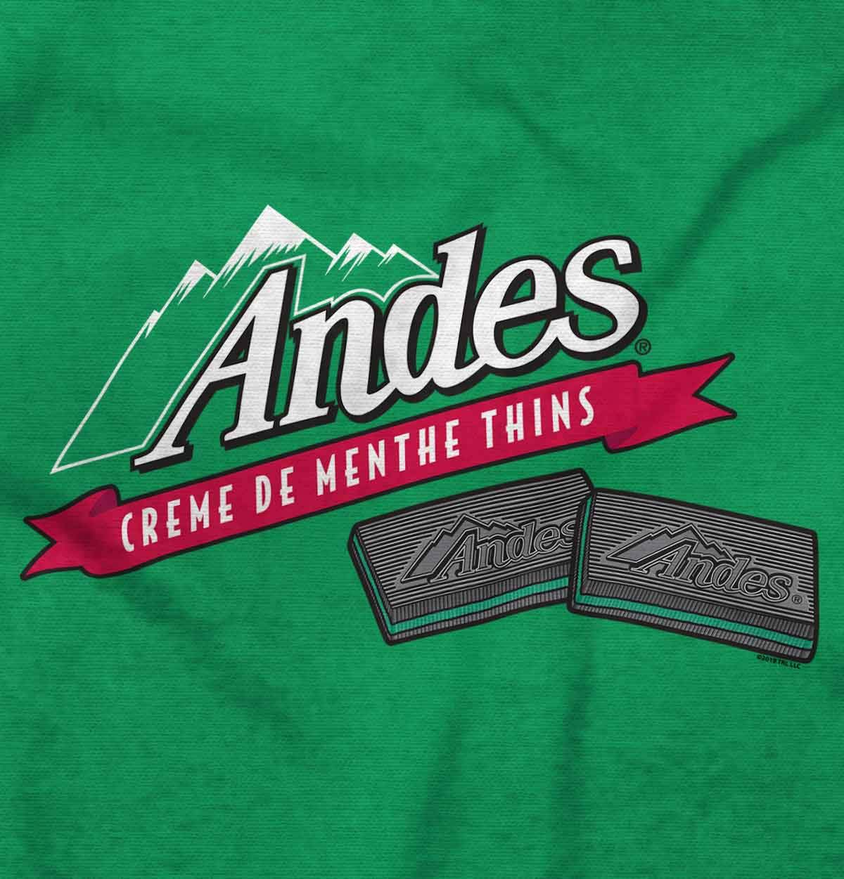 Original Andes Chocolate Mints Logo Crewneck T-Shirt for Men & Women - Casual Unisex Graphic Tee for Everyday Wear, Gifts, and Chocolate Lovers