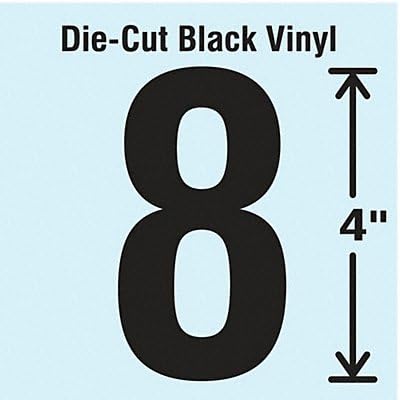 Die Cut Number Labels - Pack of 10 (8 & 10 Cards) for Organizing Files, Inventory & Office Supplies | Perfect for Business, School & Home Use