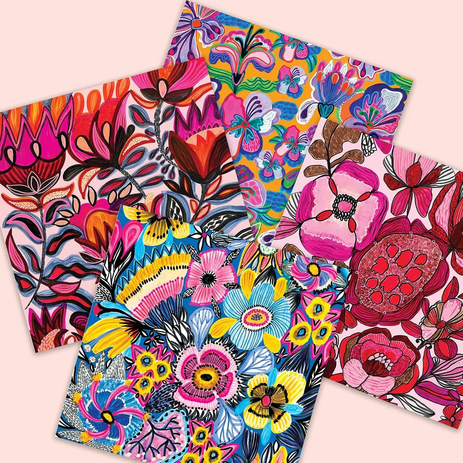 Rosa Botanica Set of 4 Australian Greeting Cards | Floral Botanical Design | Perfect for Birthdays, Thank You, and Special Occasions