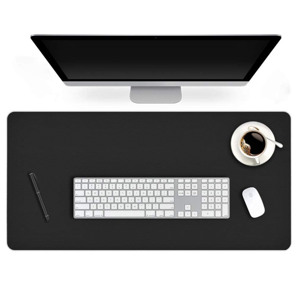 **24 x 60 Inch Extra Large PU Leather Desk Mat – Non-Slip Waterproof Desk Pad for Laptop, Keyboard & Mouse | Office, Gaming & Writing Surface for Men, Women & Kids (Black, Rectangle)**    *(Perfect for home offices, gaming setups, study desks, and workspaces – protects surfaces and enhances productivity!)*