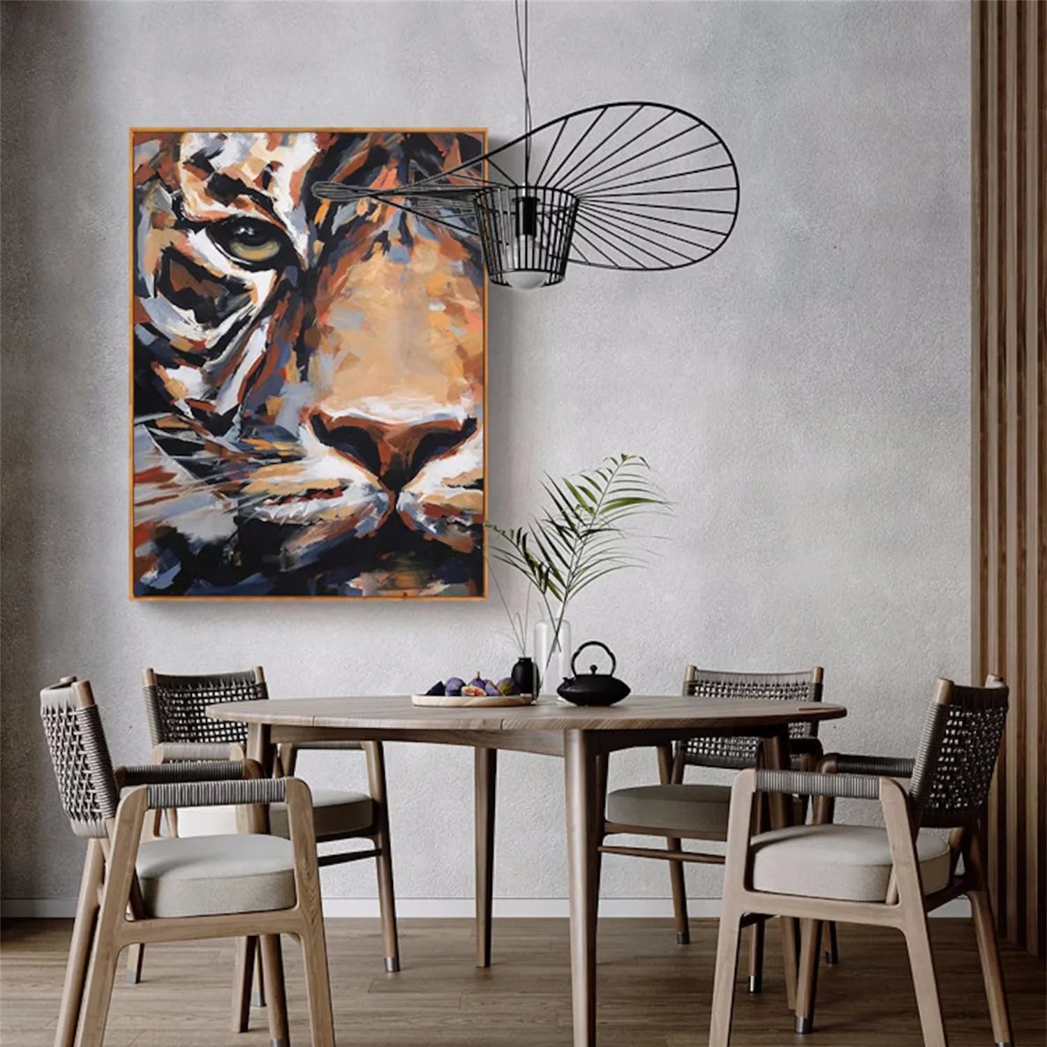 Animal Art Painting #AP071 - Handmade Canvas Wall Decor for Home & Office | Perfect for Living Room, Bedroom, or Gift