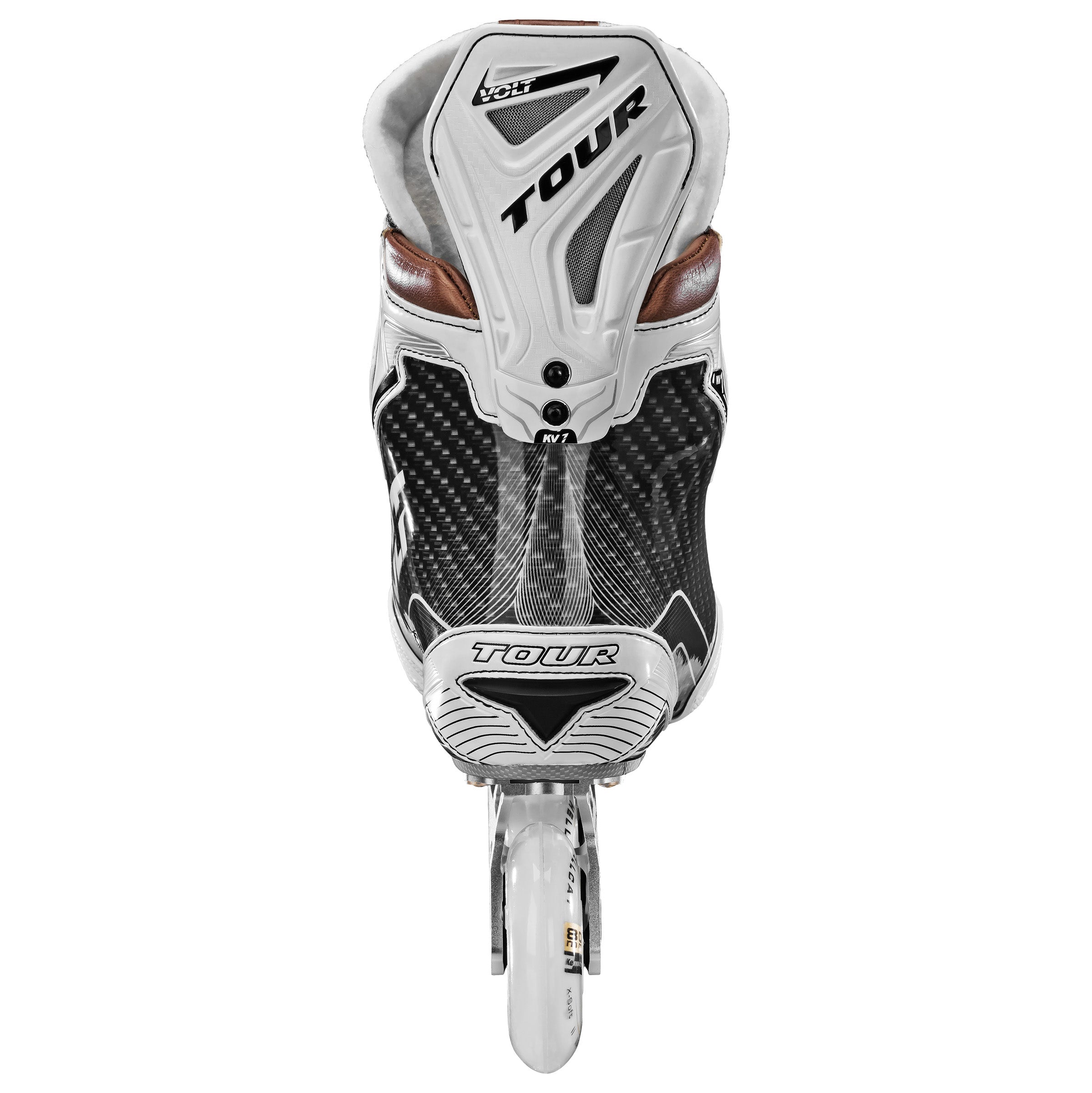 Volt KV1 White Roller Hockey Skates - High Performance Inline Skates for Men & Women - Perfect for Rink Hockey, Street Skating & Fitness Training