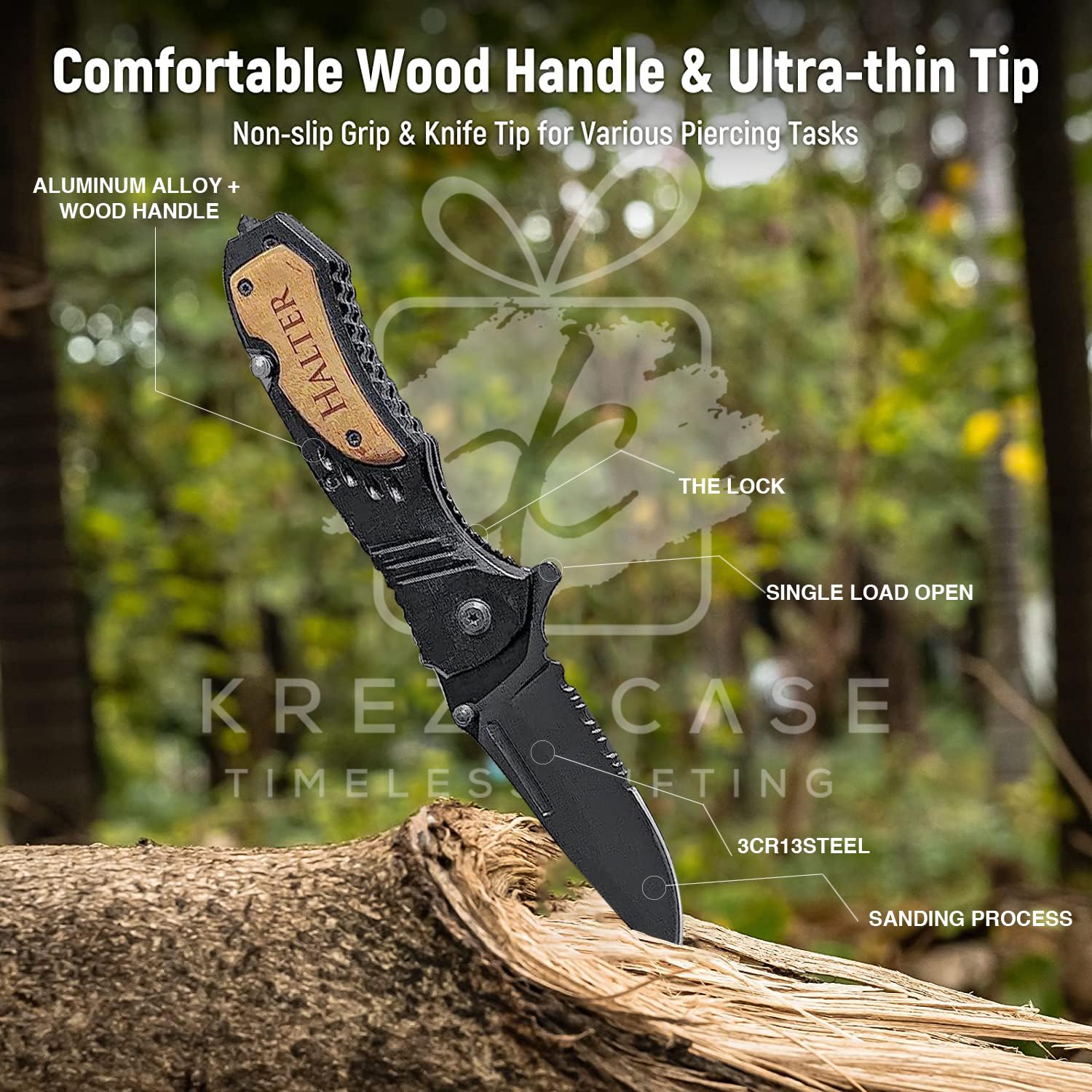 Personalized Engraved Pocket Knife Set of 4 - Unique Groomsmen Gifts for Weddings, Bachelor Parties & Outdoor Adventures