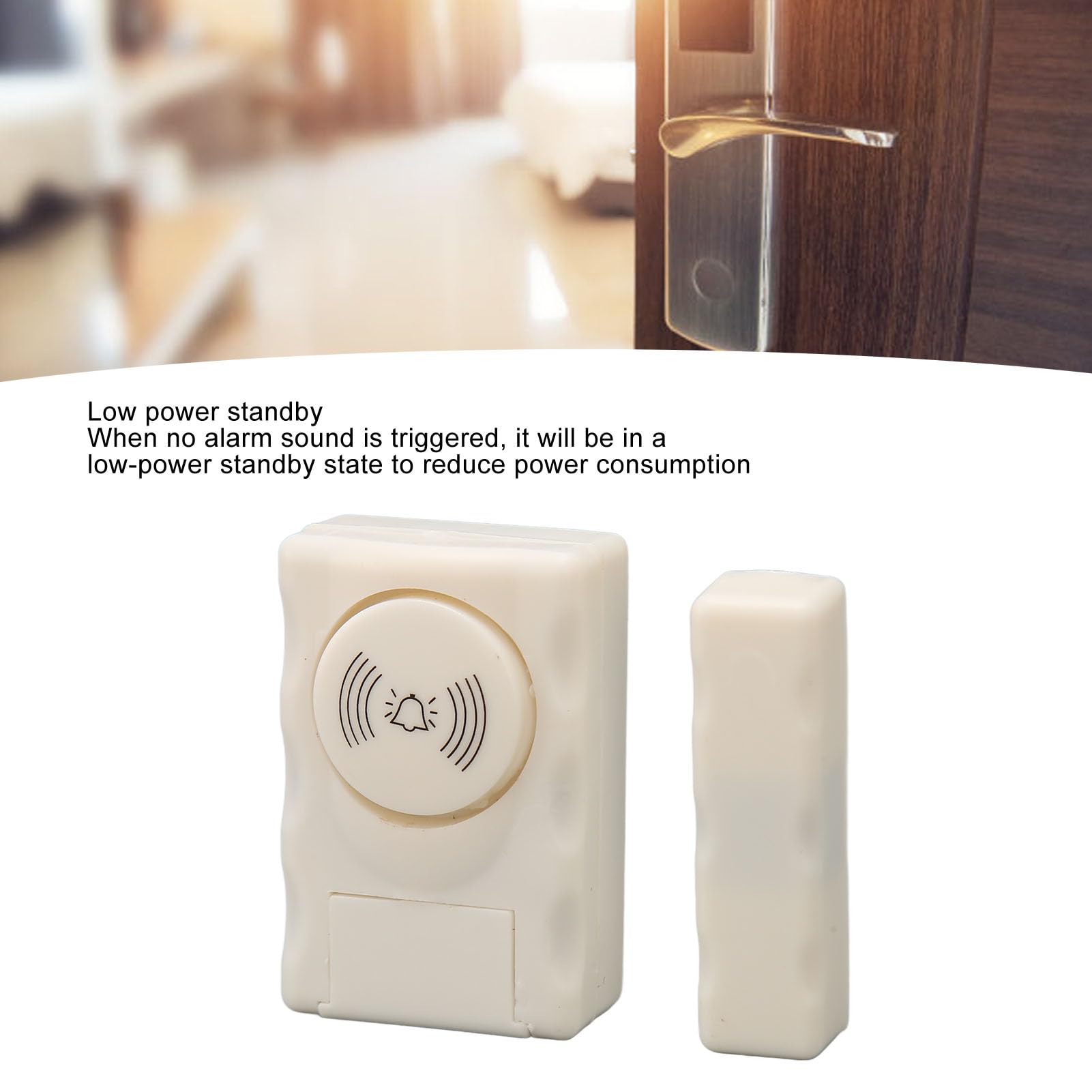 105dB Door Window Entry Alarm - Magnetic Sensor Security Alarm for Home, Office & Apartment | Easy to Install & User-Friendly | Ideal for Home Security, Vacation Safety & Child Protection