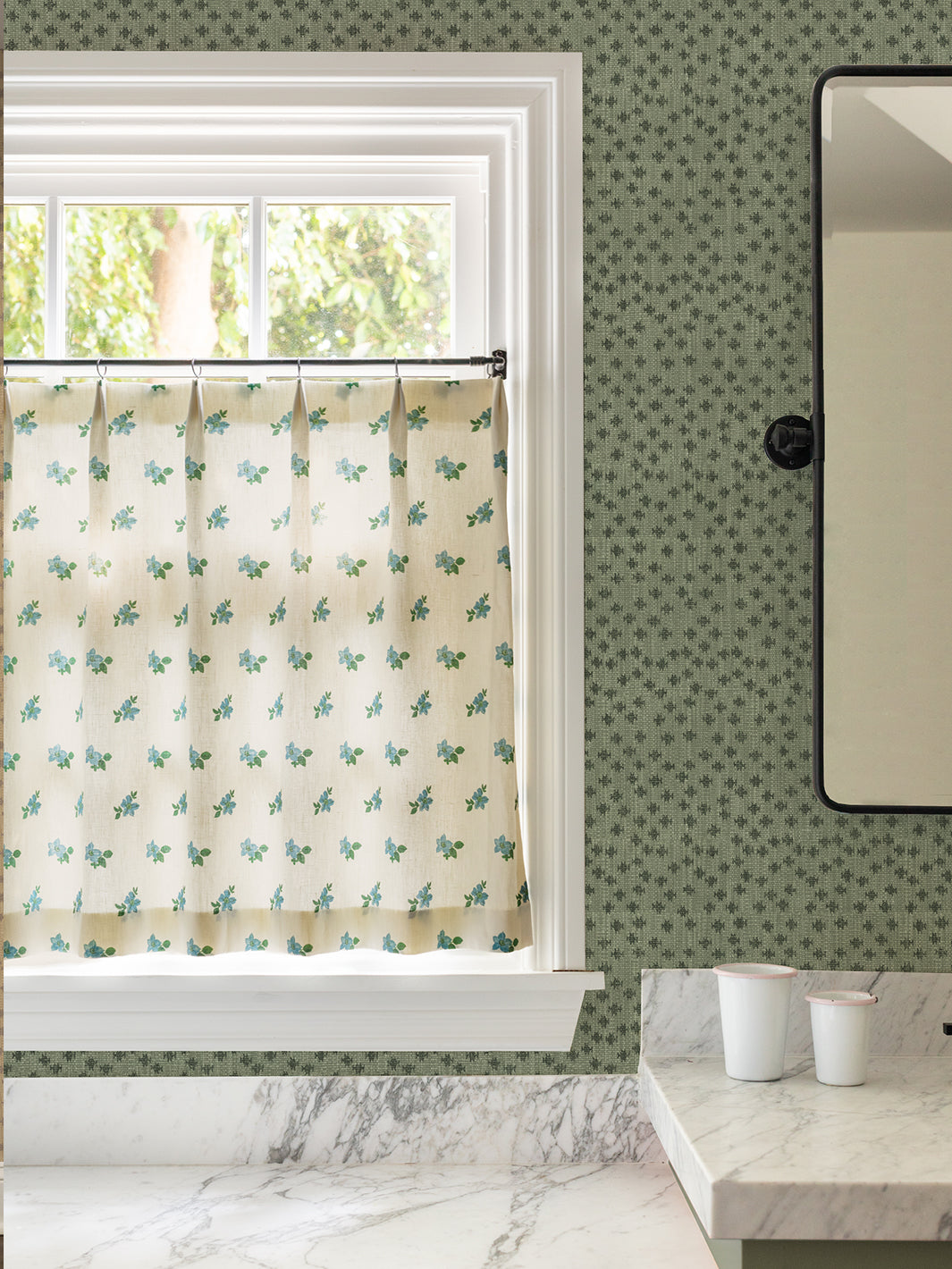 Nathan Turner 'Northstar Star' Wallpaper - Premium Moss Green Peel and Stick Wallpaper for Living Room, Bedroom, and Nursery Decor