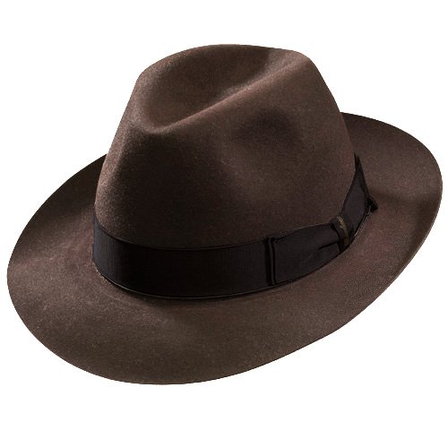 Premium Beaver Fur Felt Fedora Hat - Classic Brown Medium Brim Hat for Men & Women - Perfect for Outdoor Adventures, Country Music Festivals & Vintage Fashion