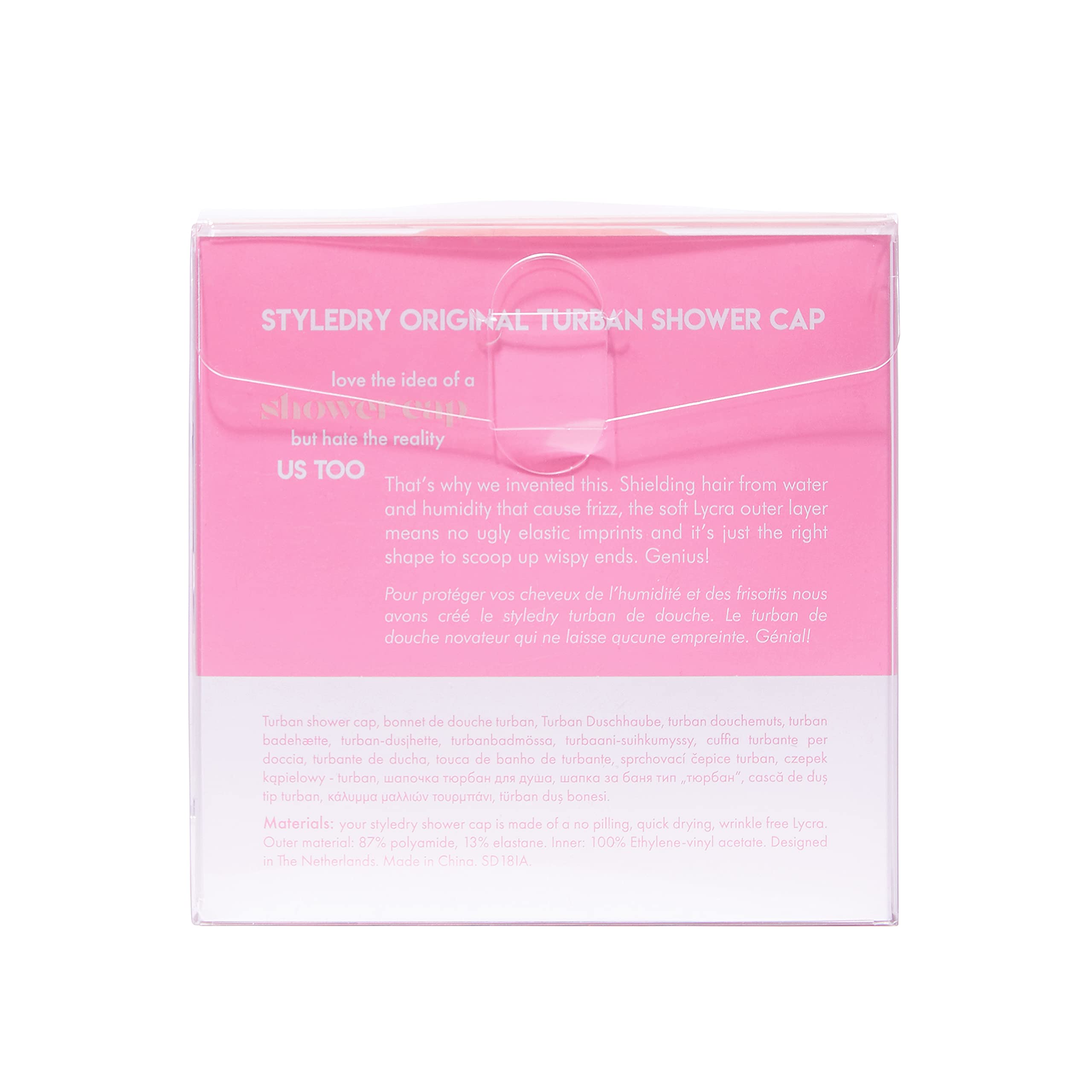 Styledry SHOWER CAP Cotton Candy - Waterproof Shower Cap for Women & Men, Soft & Comfortable Hair Accessory for Bathing, Swimming & Hair Care