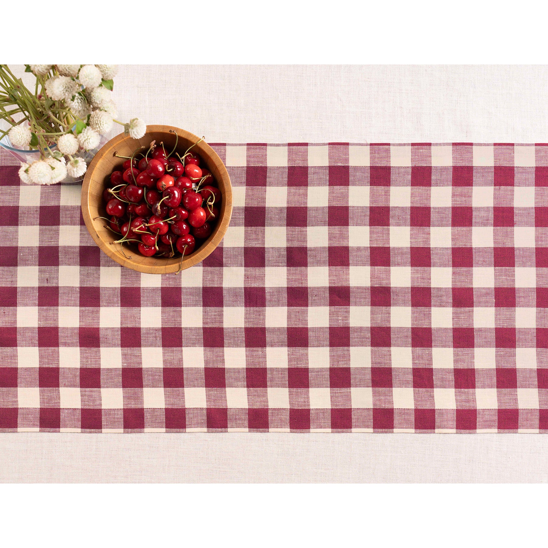 Morgan Check Table Runner - Classic Plaid Cotton Tablecloth for Dining & Kitchen Decor - Perfect for Holiday Dinners, Parties & Farmhouse Style Home Decor