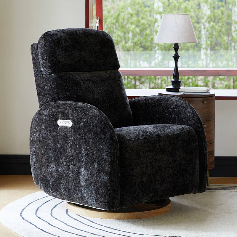 Electric Swivel Nursery Glider Chair - Comfortable Rocking Recliner for Breastfeeding, Baby Shower & Nursery Room (Gray) - Perfect for Nursing, Reading & Relaxing with Your Newborn