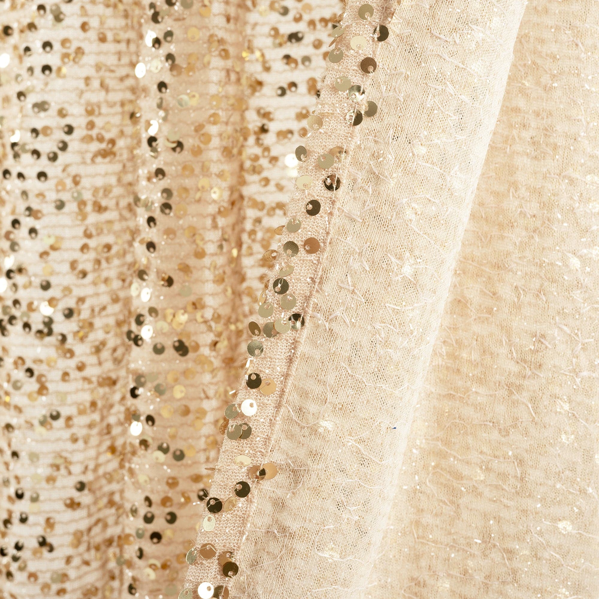 Elegant Ballgown Glam Sparkle Sequins Window Curtain Panel - Luxury Bedroom & Living Room Drapes for Wedding, Party, and Home Decor