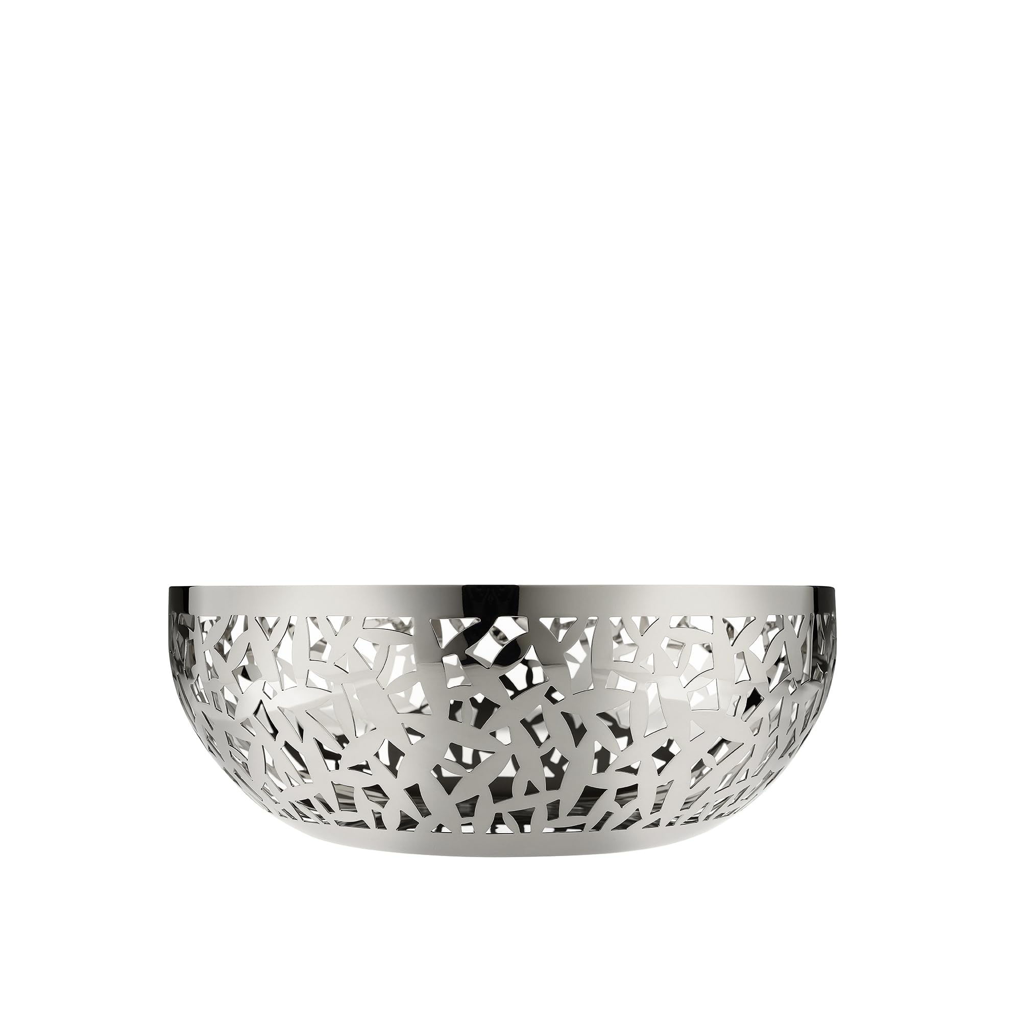 Alessi Stainless Steel Cactus Fruit Bowl - 11.5 Inch Modern Kitchen Serving Dish for Fruits, Snacks & Centerpiece Decor