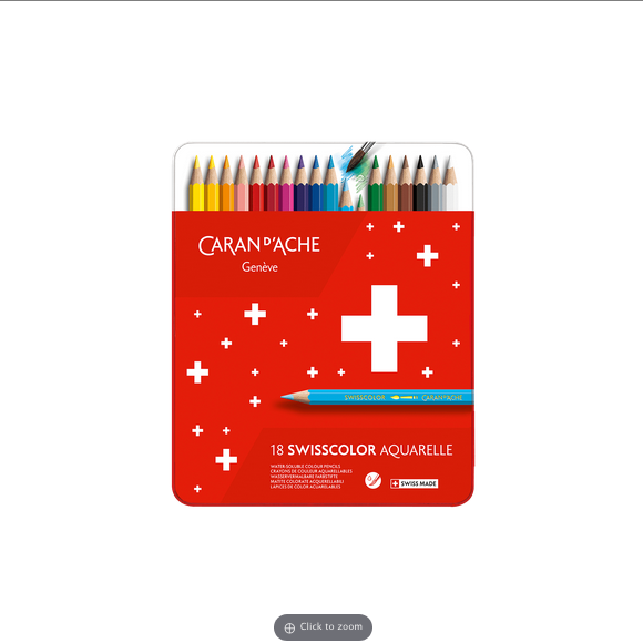 Premium Caran D'Ache Swisscolor Aquarelle Watercolor Pencils - Set of 18 Vibrant Colors for Professional Artists & Sketching | Perfect for Watercolor Painting, Illustration & Mixed Media Art Projects
