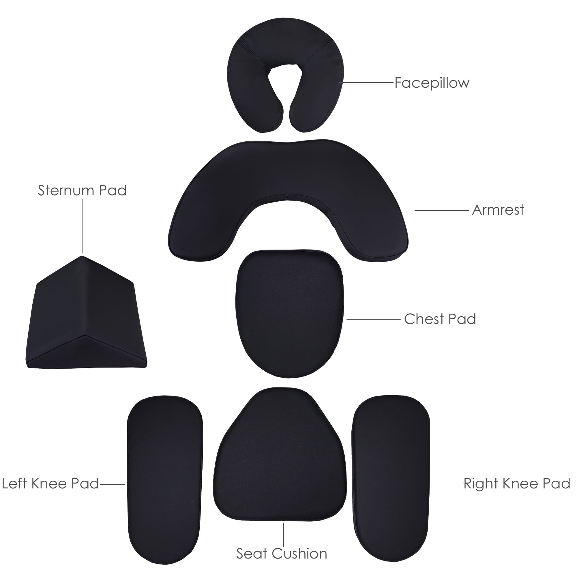 AVILA II Replacement Pads - Compatible with AVILA II Massage Chairs - Premium Cushion Pads for Home & Spa Relaxation - Perfect for Pain Relief and Muscle Recovery