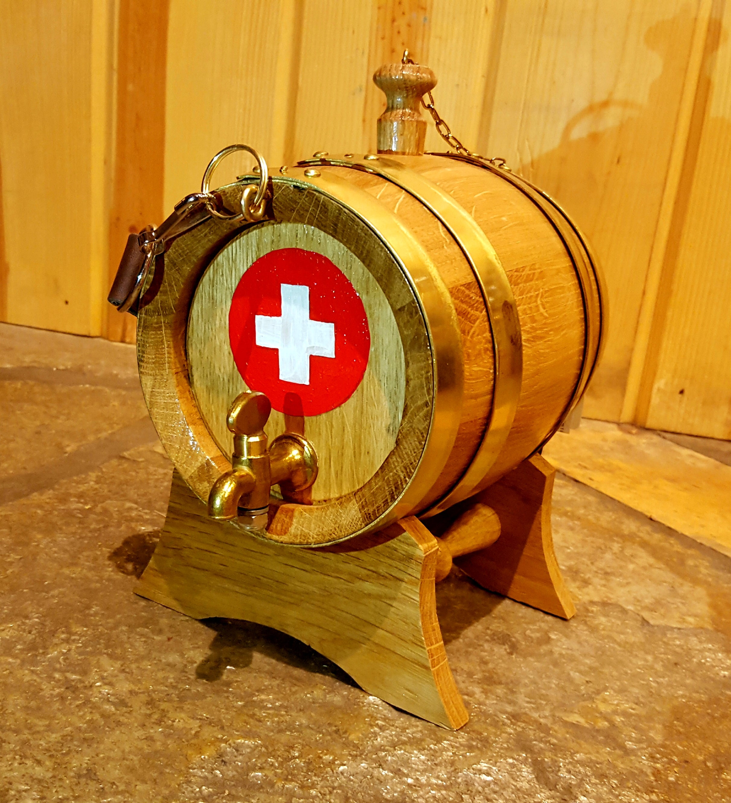 Premium Swiss Oak Keg – Handcrafted Beer & Wine Barrel for Home Brewing & Aging – Perfect for Craft Brewers, Winemakers & DIY Enthusiasts