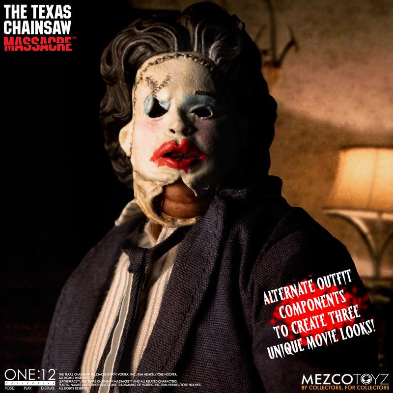 The Texas Chainsaw Massacre (1974) Leatherface Deluxe Edition One:12 Scale Action Figure - Horror Movie Collectible for Display & Fan Collections
