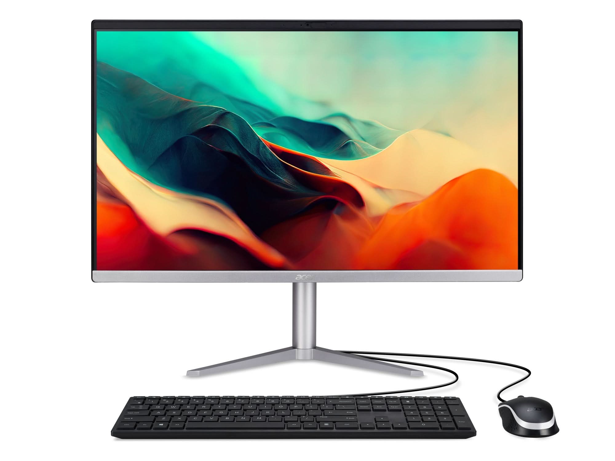 Acer Aspire C24 1300 All-in-One Desktop PC - AMD Ryzen 5 7520U, 8GB RAM, 512GB SSD, 23.8
