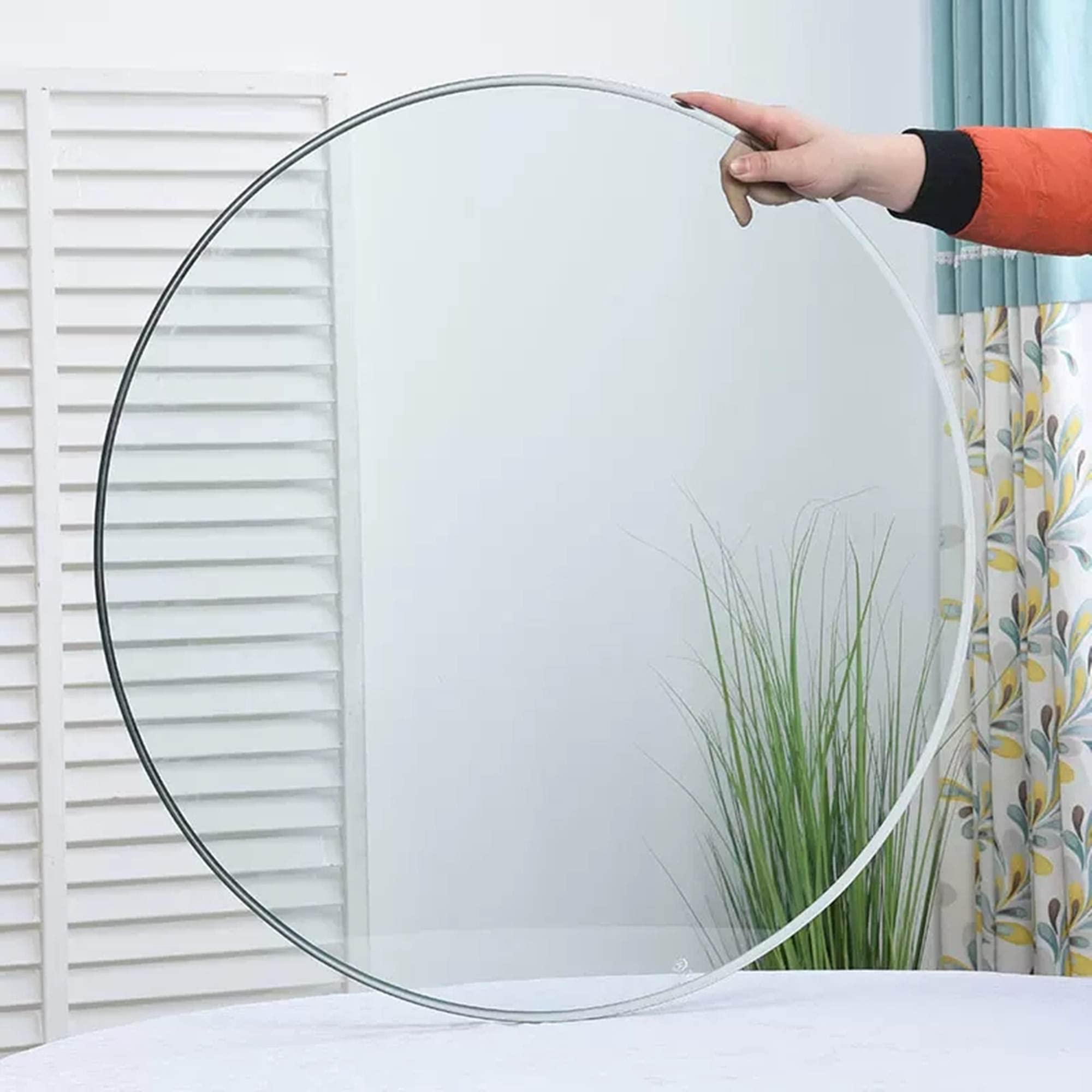48 Inch Round Tempered Glass Table Top - 0.35