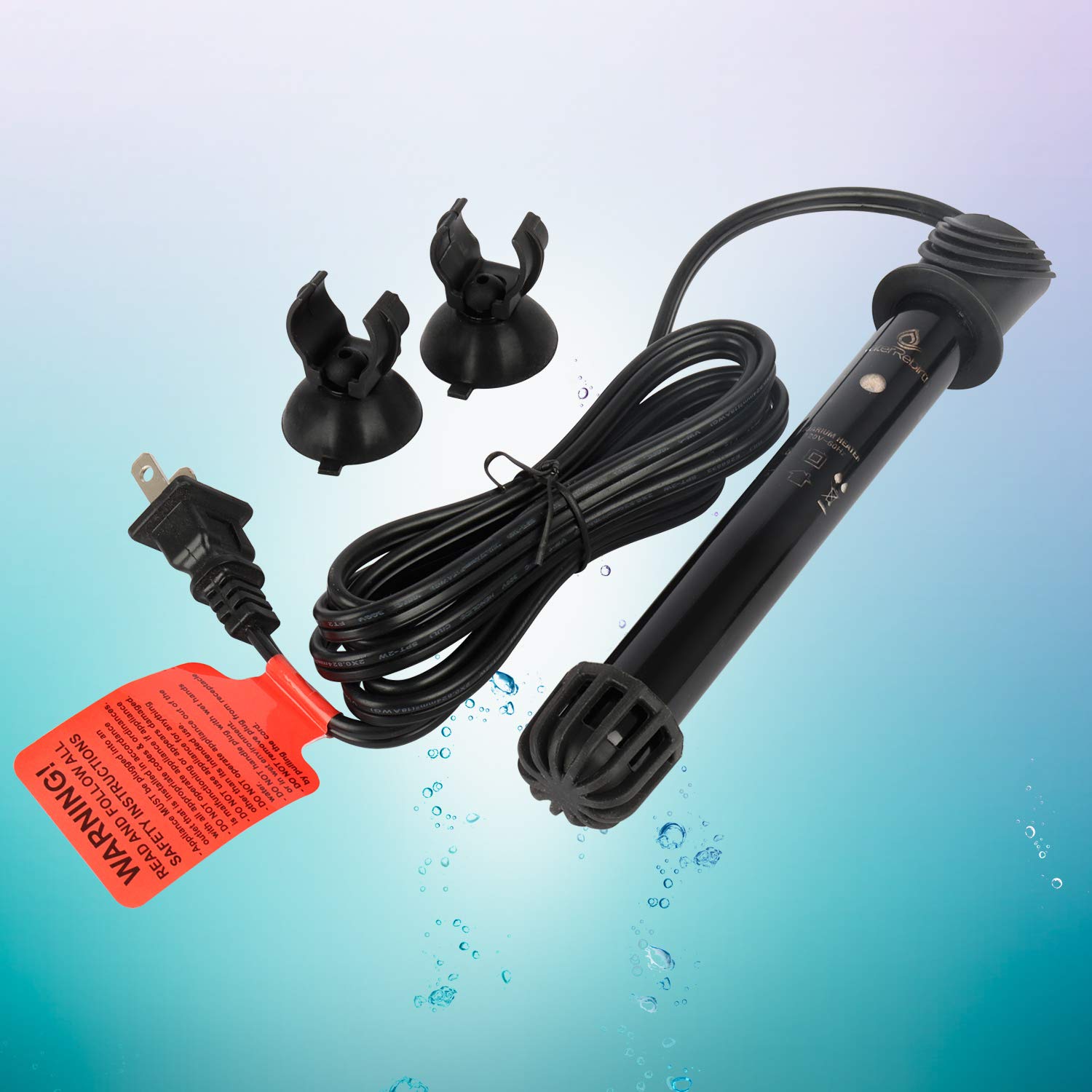 HC150 Submersible Aquarium Heater 150W - Fish Tank Heater for Freshwater & Saltwater Tanks - Reliable Temperature Control for Tropical Fish, Shrimp, Coral Reefs - Perfect for Home Aquariums & Fish Breeding