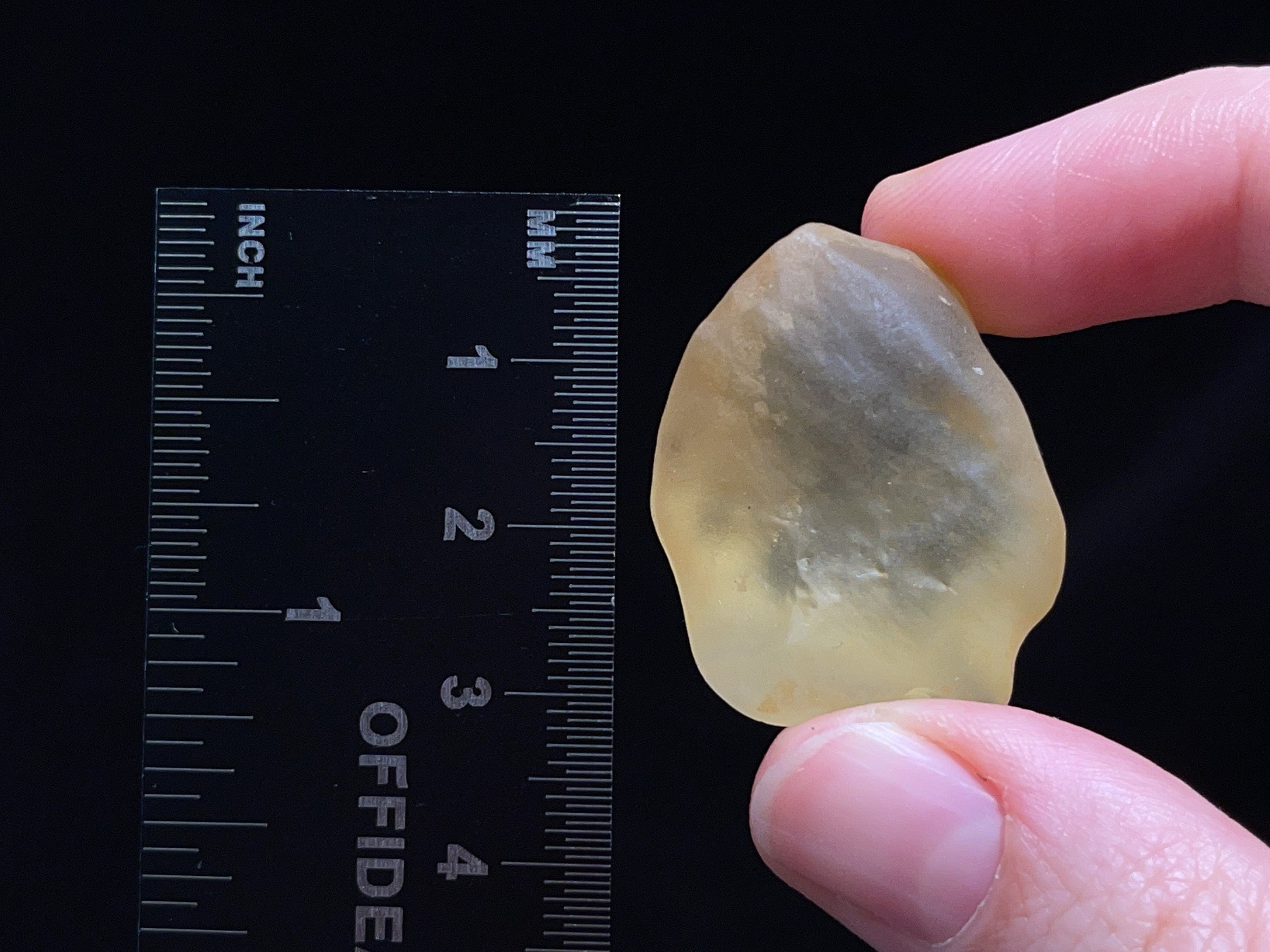 Premium Libyan Desert Glass Raw Crystal - Rare 3A Grade 13g Natural Healing Stone for Meditation, Energy Work & Spiritual Healing | Metaphysical Crystals & Gemstones Collection