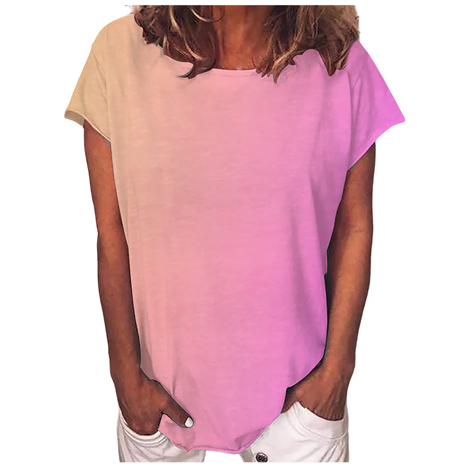 Plus Size Tie Dye Tunic Tops - Summer Fashion Tees for Women | Casual Wear & Beach Outfits
