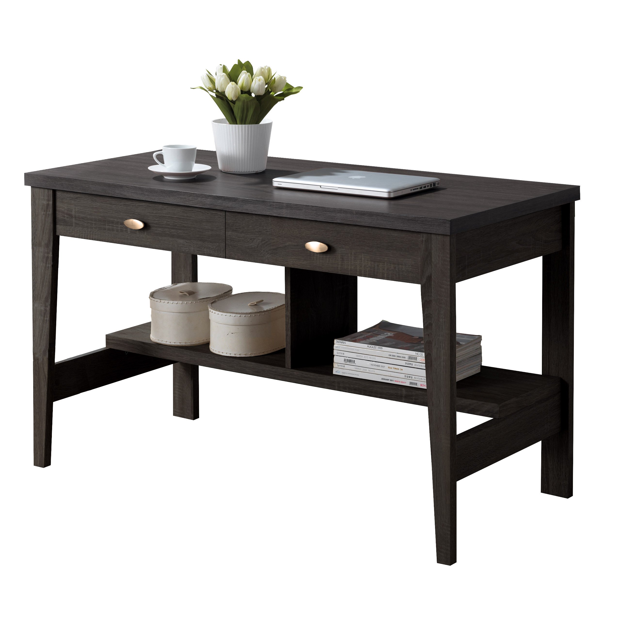 CorLiving Folio Modern Dark Brown Engineered Wood 47