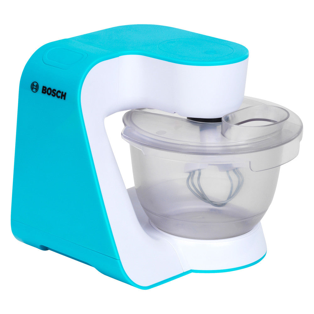 Bosch Junior Chef MUM 5 Kitchen Machine - Powerful Stand Mixer for Baking & Cooking, White & Teal Color - Perfect for Home Bakers & Small Kitchen Spaces